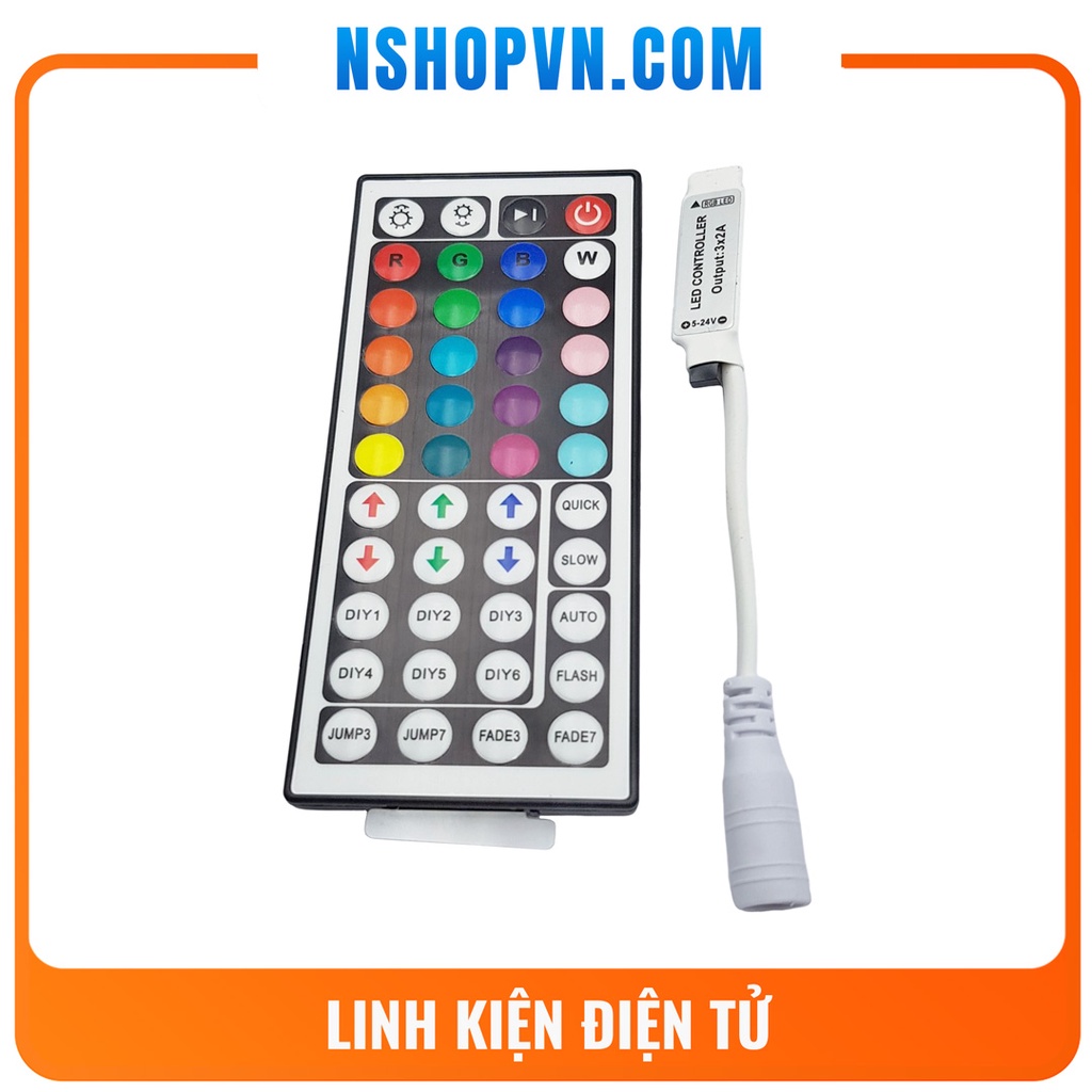 Mạch điều khiển Led RGB 5050 44 phím 5-24VDC