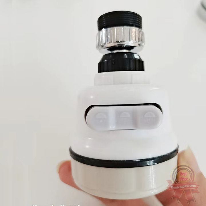 Đầu vòi rửa bát tăng áp xoay 360 độ nhựa ABS và thép không gỉ