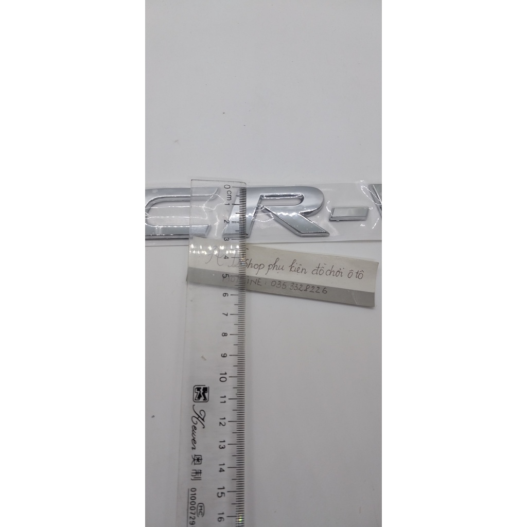 Miếng Dán Chữ CRV Bằng ABS Trang Trí Xe Hơi honda Kích thước: 200mm *30mm