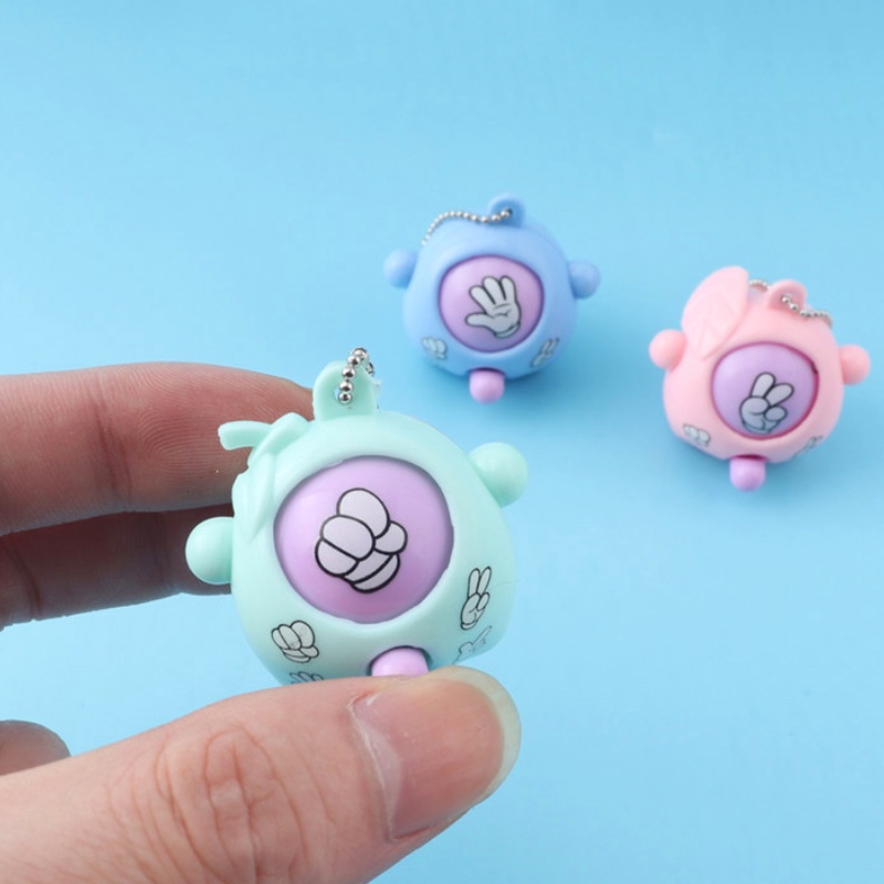 Móc khóa hình kéo mini bằng giấy sáng tạo