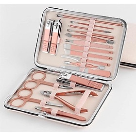 Bộ Bấm Móng Tay 18 Món Đa Năng Bằng Thép Không Gỉ