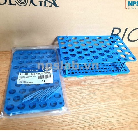 (Q1-HCM) Giá Đỡ Ống Nghiệm 15ml Bằng Nhựa Biologix - Khay Nhựa Đựng Ống Nghiệm 15ml