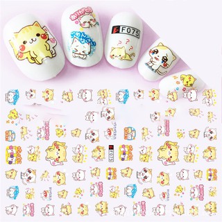 [ Lẻ ] Sticker dán móng tay hình mèo đáng yêu mã F075