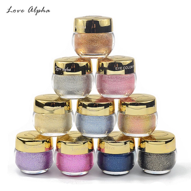 Nhũ mắt kim tuyến Love Alpha dạng gel