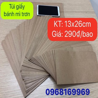 [FREESHIP] COMBO 500 bao Túi đựng bánh mì kraft Nhật 100gsm