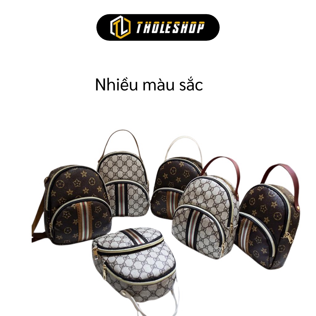 [SGD] Balo Mini - Balo Thời Trang Nữ Da Pu Hình Sọc 2 Ngăn Phong Cách Hàn Quốc 7959