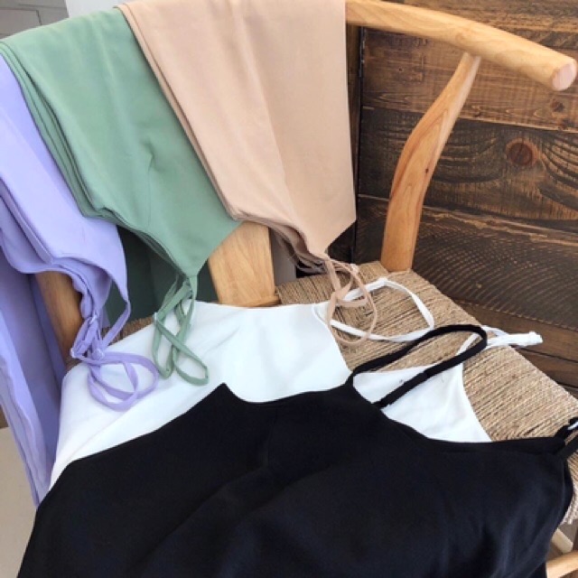 Váy 2 dây nữ Bingshop - đầm suông nữ cổ tim dây chỉnh vải đũi mềm mịn mát đủ màu freeship | BigBuy360 - bigbuy360.vn