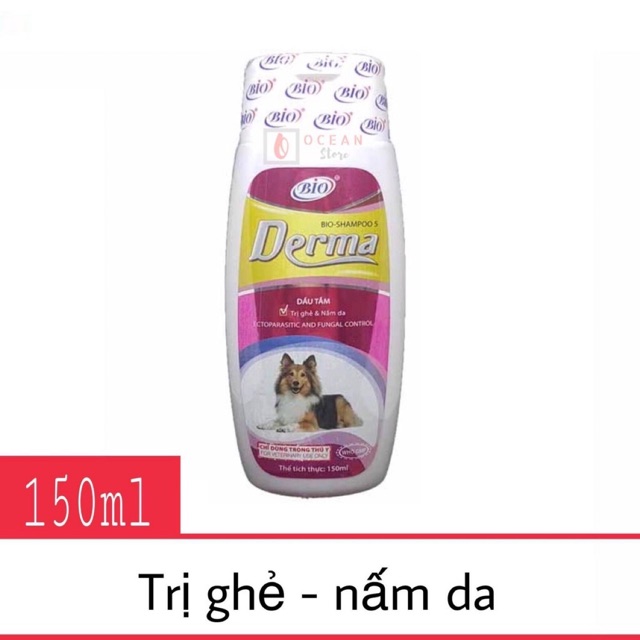 Sữa Tắm Bio Derma Dành Cho Chó Bị Ghẻ Viêm Da Nấm Da Ve Rận 150ml