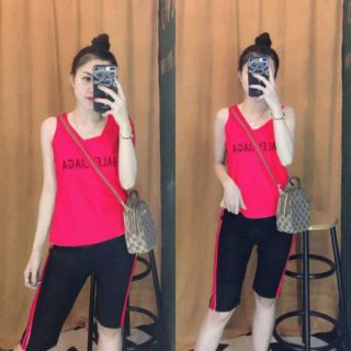 Sét Bộ Thun Cotton Hè ( áo sát nách quần lửng)