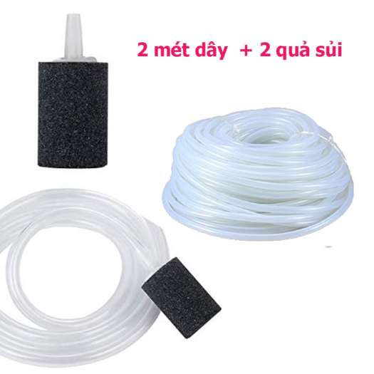 Máy Sục oxy bể cá, máy sủi oxy SOBO SB-1106 2 vòi - Chạy siêu êm