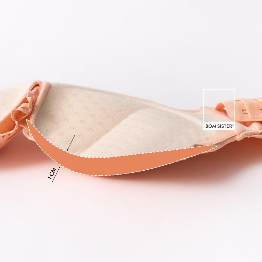 Áo Lót Mút Vừa Thông Hơi Chất Su Viền Lưới Không Gọng Đính Nơ Nâng Ngực Tự Nhiên BOM SISTER A3200 | BigBuy360 - bigbuy360.vn