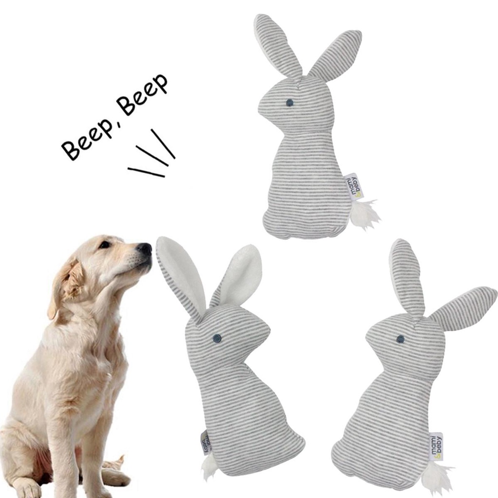 Đồ Chơi Thỏ Nhồi Bông Mềm Cho Thú Cưng