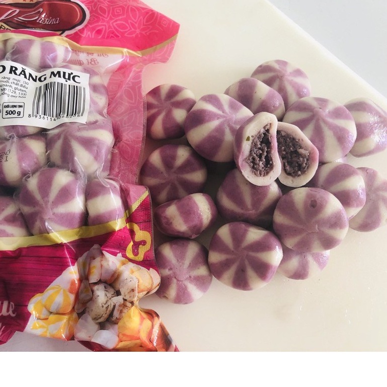 100g bánh bao răng mực Lacusina (màu tím)