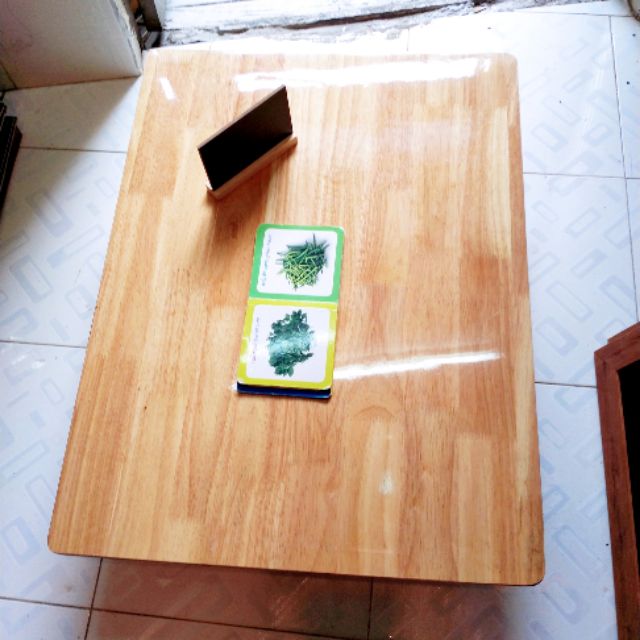 Mặt bàn gỗ cao su 60 x 80 cn