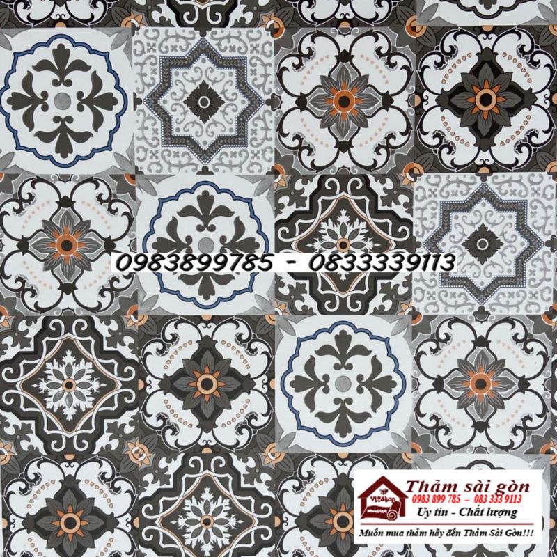 [90cmx50cm] Decal ô gạch cổ điển khổ 90cm