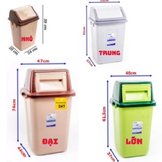 Thùng rác nắp lật Duy Tân đủ các SIZE NHỎ - TRUNG - LỚN - ĐẠI, CAM KẾT CHẤT LƯỢNG