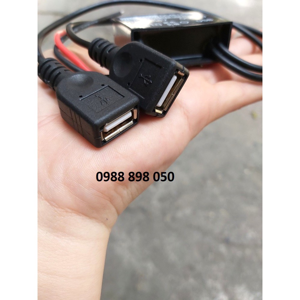 Bộ Hạ Áp 12v Sang 5v Ra Cổng Sạc Usb Loại Tốt