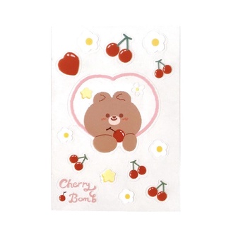 Sticker Trong Suốt Hình Gấu