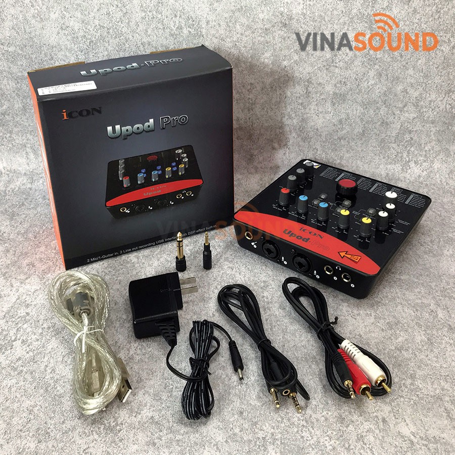 Combo mic thu âm Takstar TAK35 sound card upod icon pro dây livestream MA2 chân đế dây mic