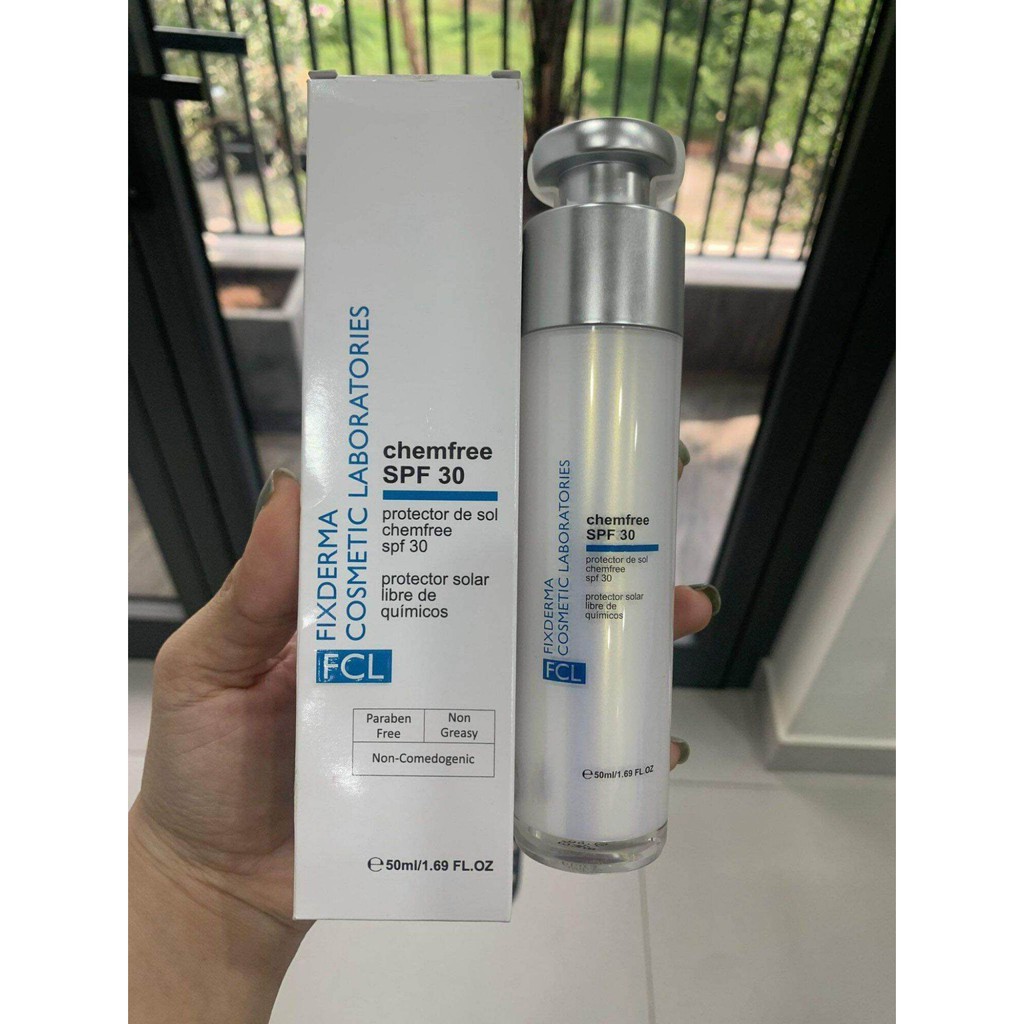 Fixderma Kem Chống Nắng Vật Lý Cho Da nhạy Cảm FCL CHEMFREE SPF 30 - 50ml
