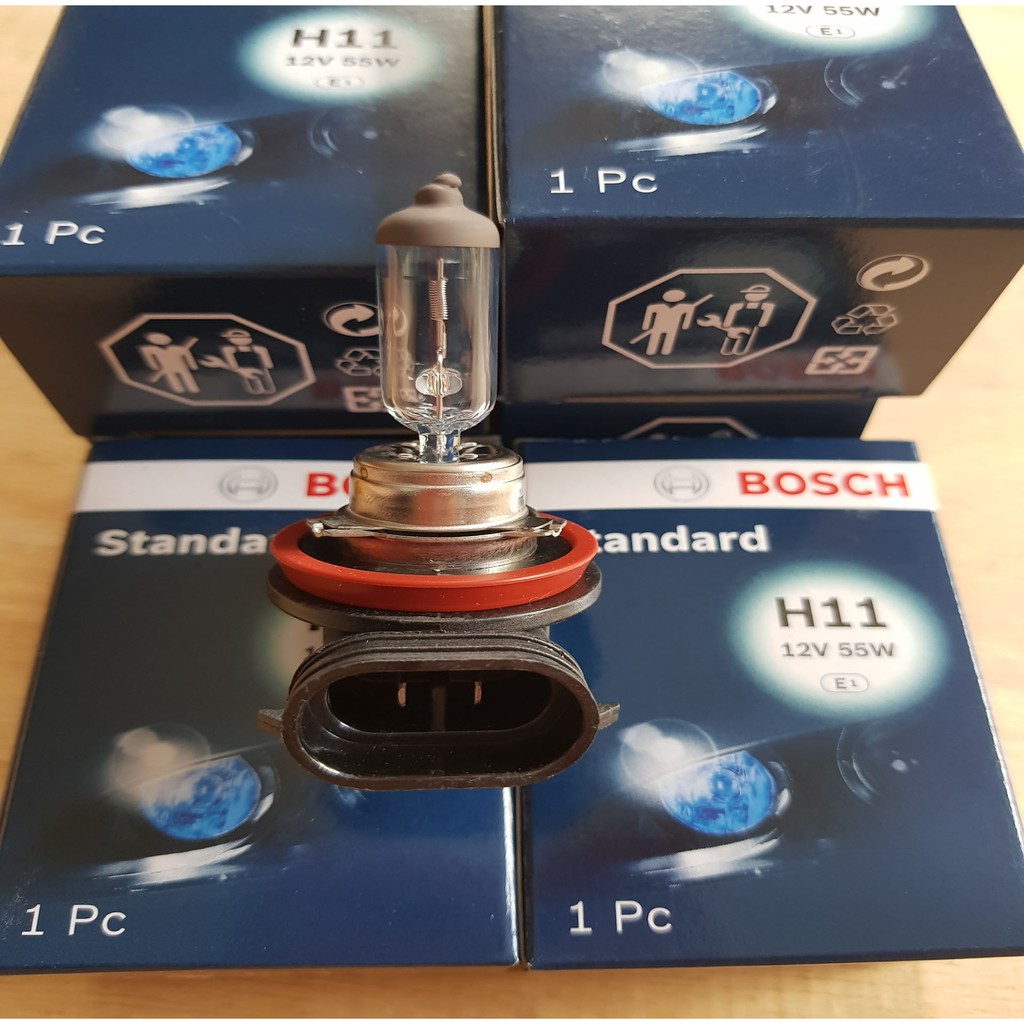 BÓNG ĐÈN CẢN TRƯỚC HALOGEN H11_Bosch 12V 55W_Bán theo cặp 2 bóng