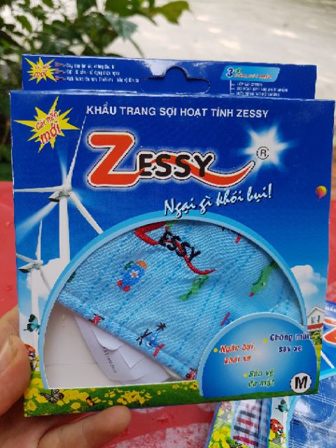 Khẩu trang sợi hoạt tính zesy người lớn