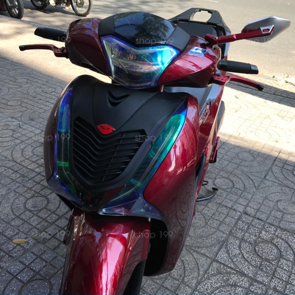 Combo 2 món Bầu e + Quạt gió Cacbon cho Honda SH 2017 - 2018