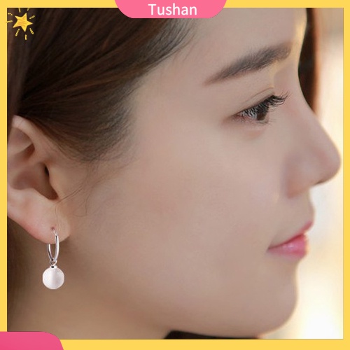 Bông tai nữ đính ngọc trai giả sang trọng