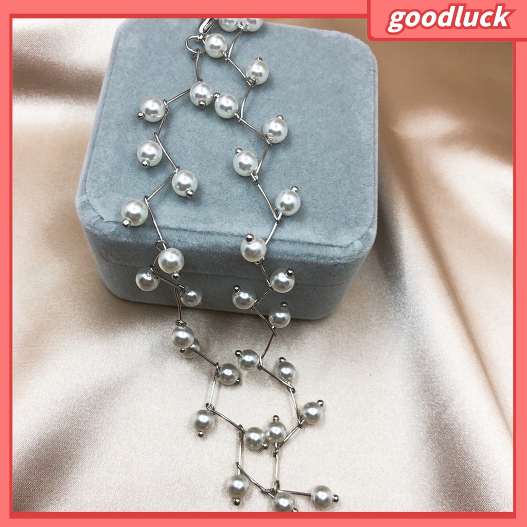 Vòng Cổ Choker Đính Ngọc Trai Giả Có Thể Điều Chỉnh Kích Cỡ Dành Cho Nữ