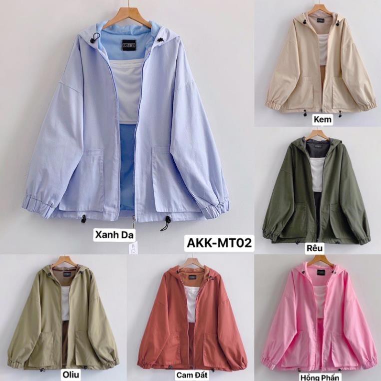 Áo khoác kaki Ulzzang túi rời CP03| Áo chống nắng 2 lớp có mũ new