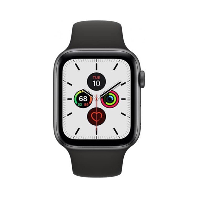 🇺🇸🇸🇬 Đồng Hồ MWV82 MWVF2  - Apple Watch 5 - 40-44mm Space Gray Aluminum/ Black Sport Band (GPS)