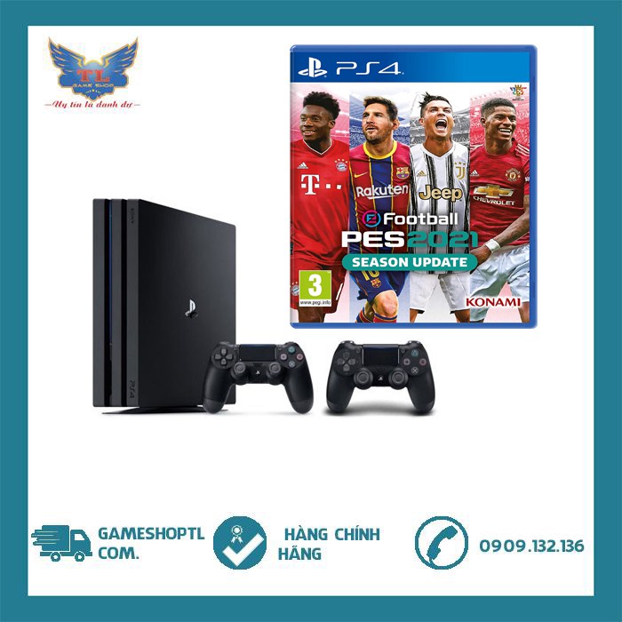 [Mã ELMS5TR giảm 5% đơn 5TR] MÁY GAME PLAYSTATION 4 SLIM 1TB KÈM TAY CẦM + PES 2021- CHÍNH HÃNG