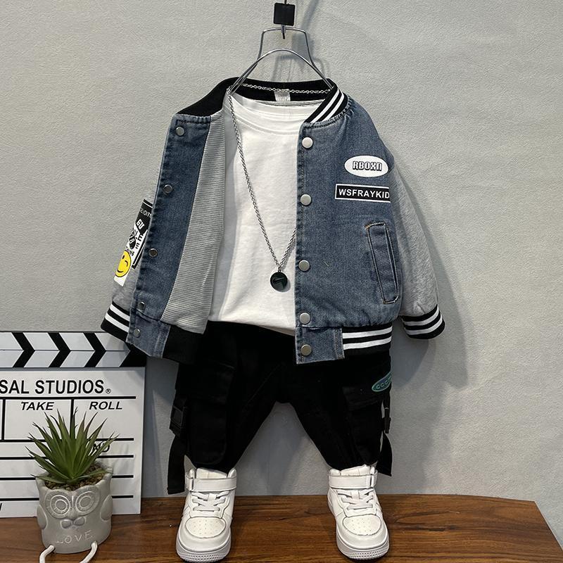 Áo Khoác Bóng Chày Phong Cách Nhật Bản Thời Trang Xuân Thu 2022 Cho Bé Trai