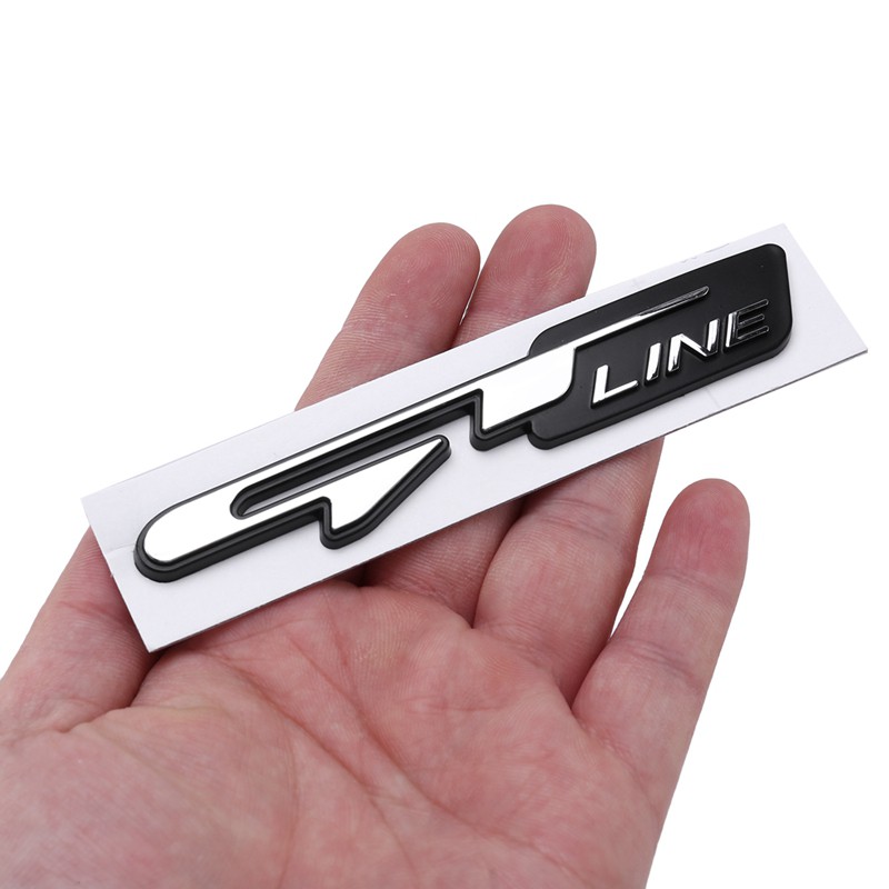 Miếng dán trang trí xe hơi hình chữ Gt Line 3D