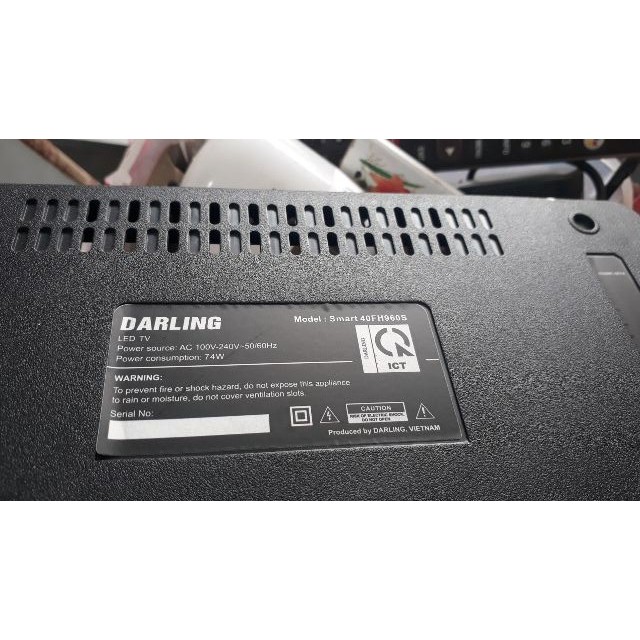 Darling 40FH960 - Bộ 3 thanh 8 led 6v 736mm  cho Tivi Darling và các dòng tương tự #XY328