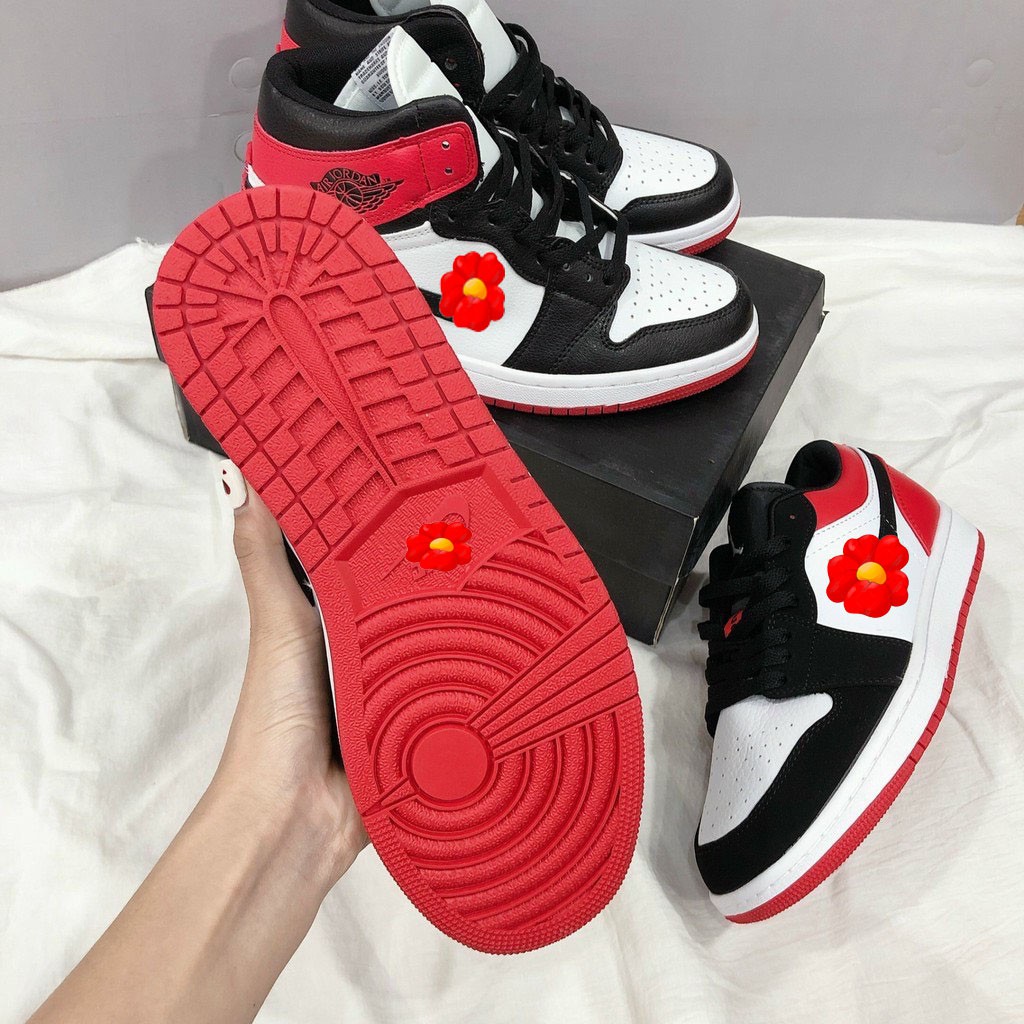 Giày Sneaker ❤️FREESHIP❤️ Giày JD Đỏ Cổ Cao - Giày Độn Đế Full Size Nam Nữ