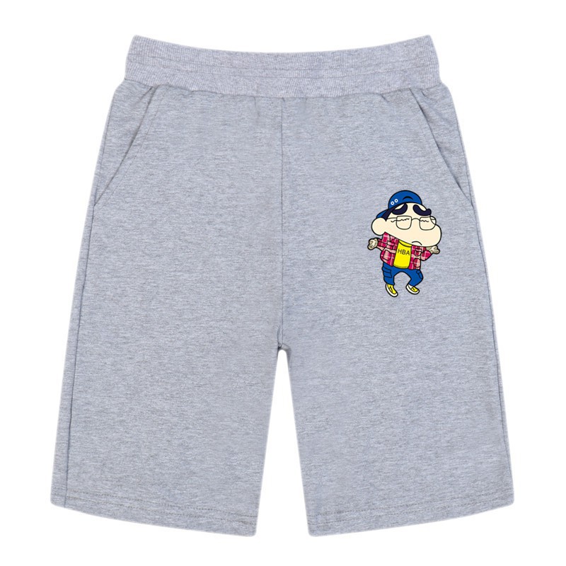 Quần sọt cotton in hình crayon shinchan dễ thương cho bé trai