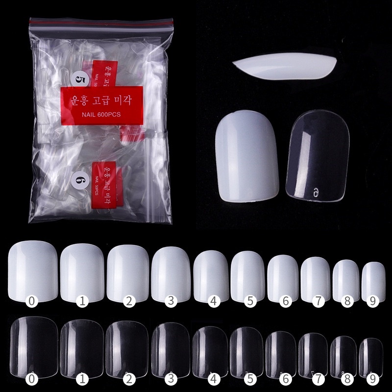 Móng úp fom mới tròn - vuông ngắn