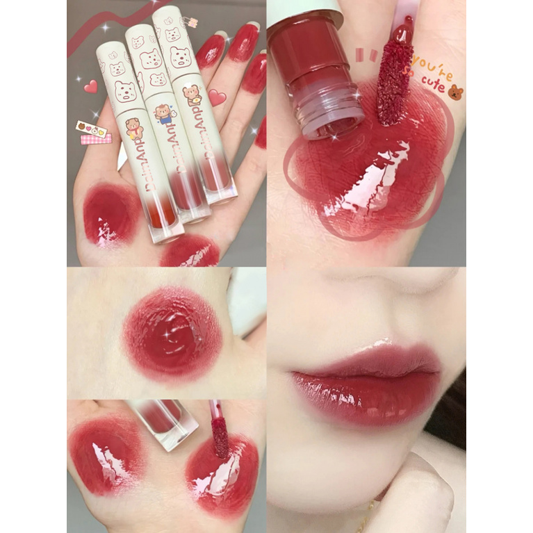 Son bóng dưỡng ẩm kháng nước lâu trôi 6 màu lựa chọn