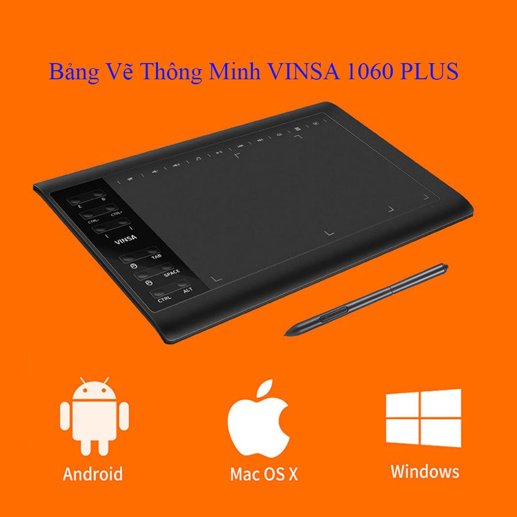 Bảng Vẽ Điện Tử Vinsa 1060 Plus Phiên Bản 2021 Dạy Học Trực Tuyến Cam Kết Chất Lượng Tốt Nhất