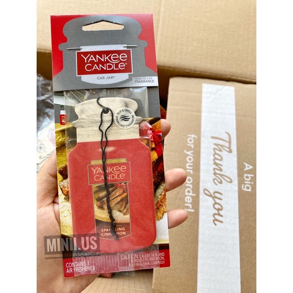 🌸 Giấy thơm Yankee Candle Classic Paper Car Jar Hanging Air Freshener