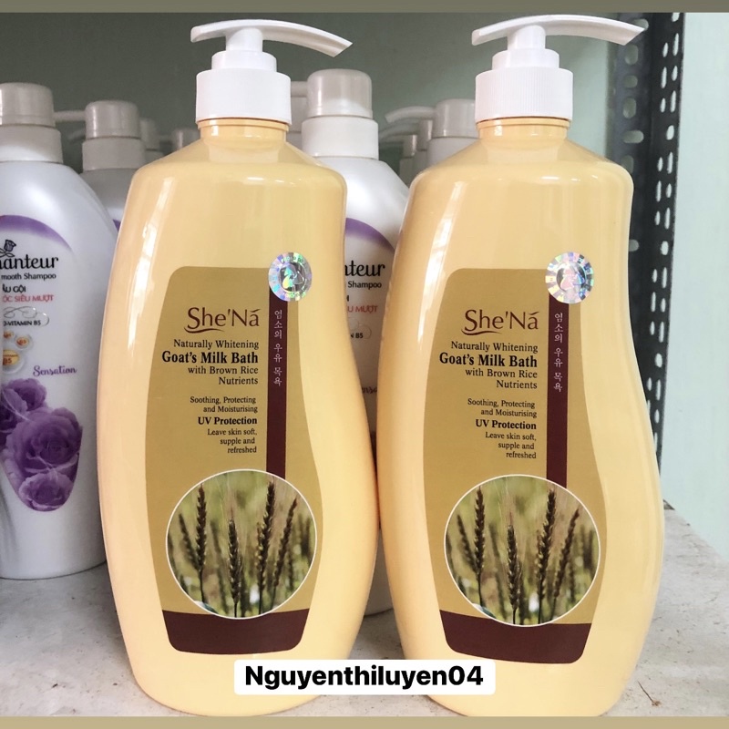 Sữa tắm Shena tinh chất lúa mạch 1200ml -Malaysia