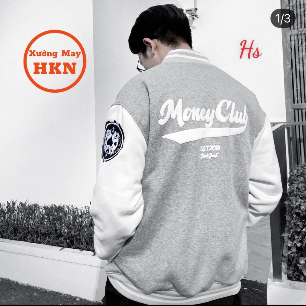 Áo Bomber Chữ M Nam Nữ Mã 438 Xưởng May HKN