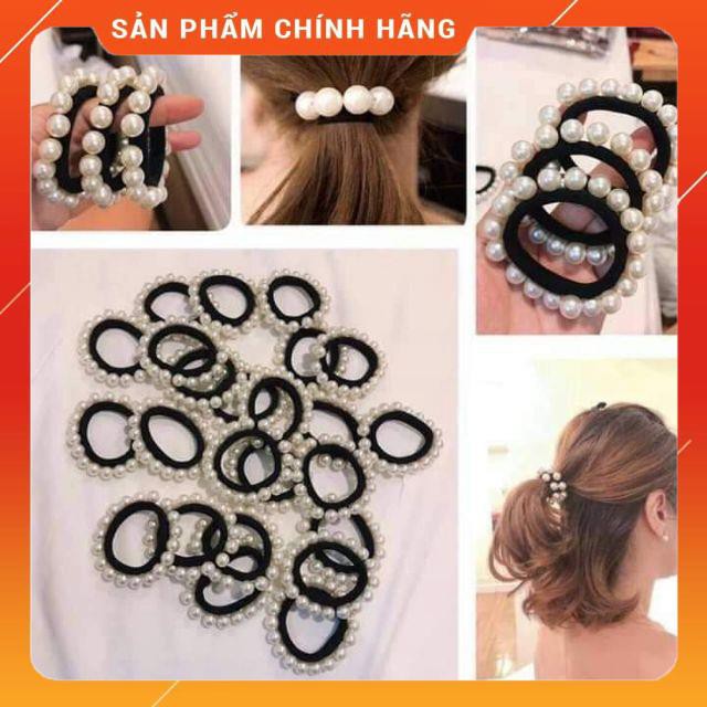 Dây buộc tóc 16 hạt cườm siêu hot