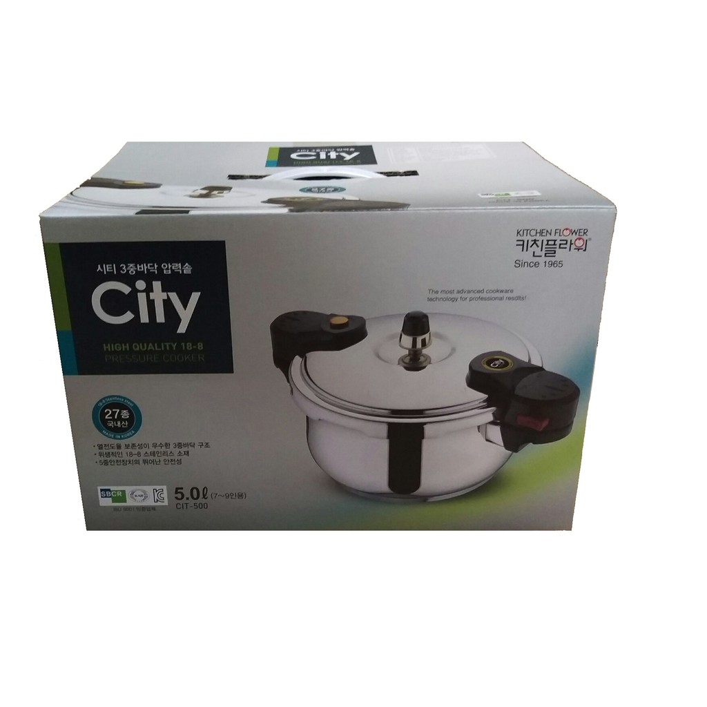 Nồi áp suất inox Hàn Quốc Kitchen Flower CIT500 5 lít