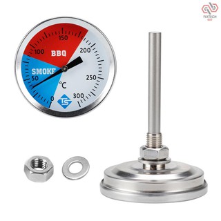 Nhiệt kế đo nhiệt độ mức độ đo 0-300 độ bằng thép không gỉ dùng cho lò nướng bbq