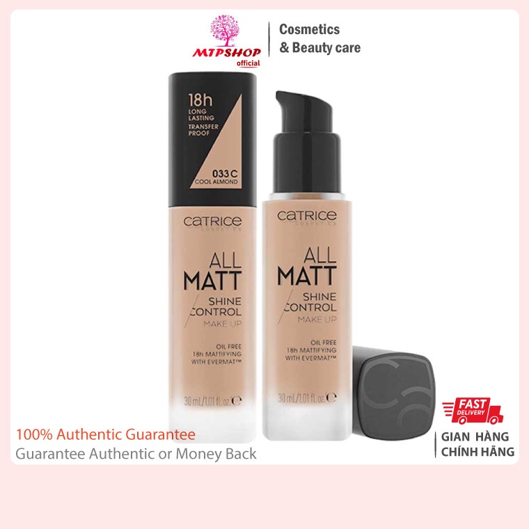 [Top-Seller] Kem Nền Catrice All Matt Plus Shine Control Make Up