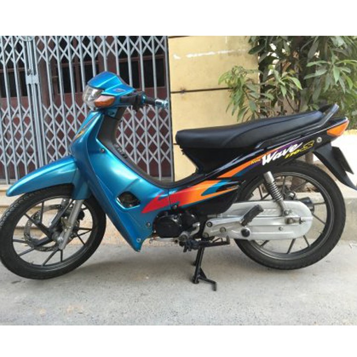Dàn áo xe Wave Thái-ZX-đèn pha 1 mắt-Alpha đời 2002 - 2006, nhựa ABS nguyên sinh màu XANH DƯƠNG ĐEN, tặng bộ tem theo xe