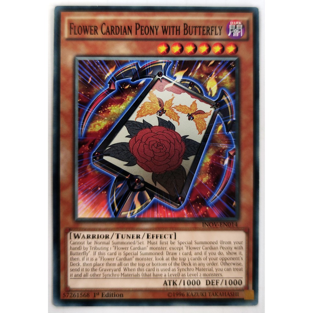 [Thẻ Yugioh] Flower Cardian Peony with Butterfly |EN| Common (ARC-V)