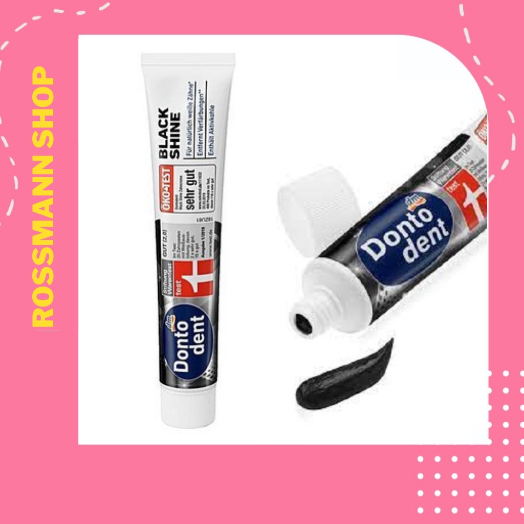 Kem đánh răng từ than hoạt tính dontodent loại black shine